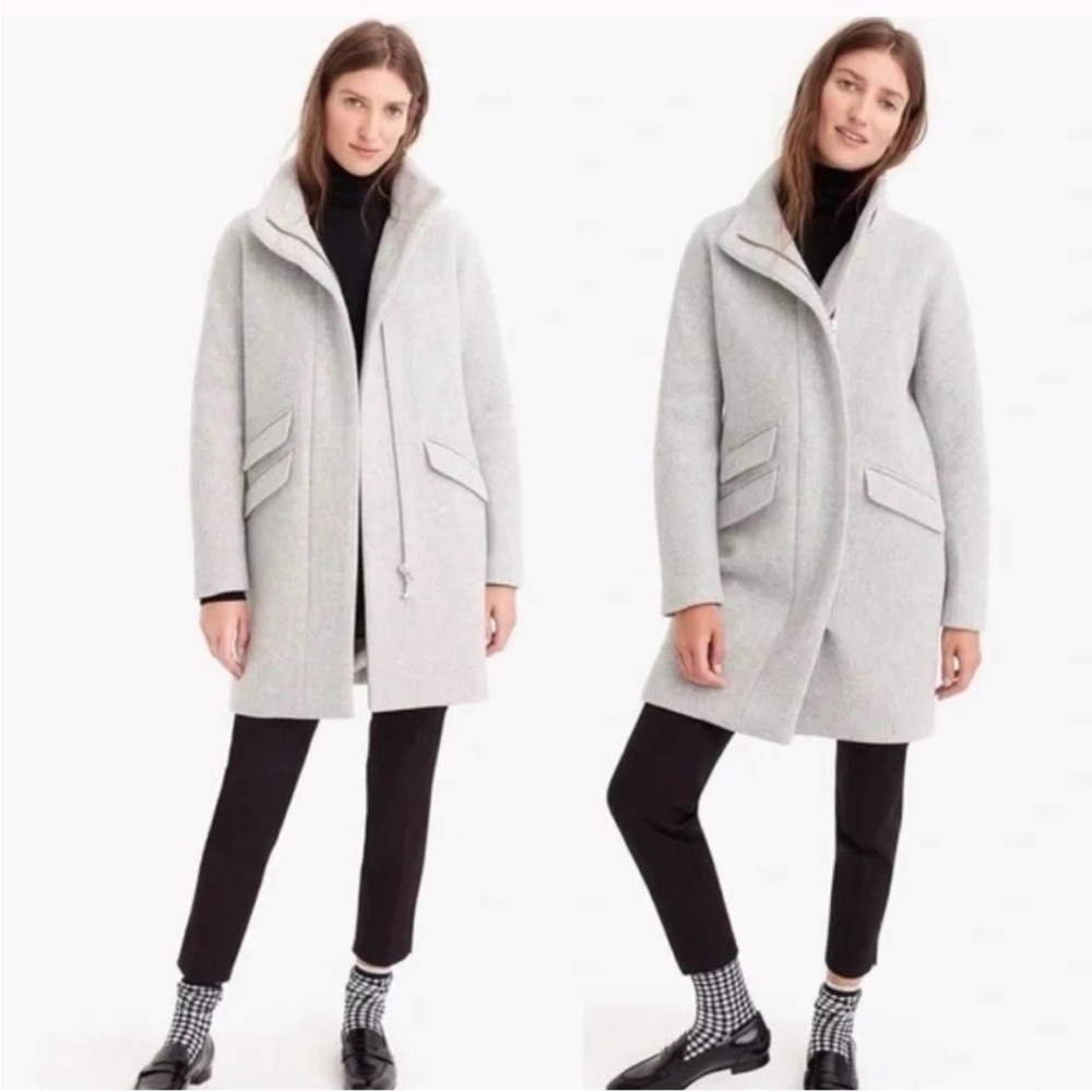 JCREW Toscana Coat in Italian stadium-cloth wool blend DRY CLEANED
